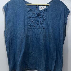 Lim's Vintage Embellished Boxy Blouse